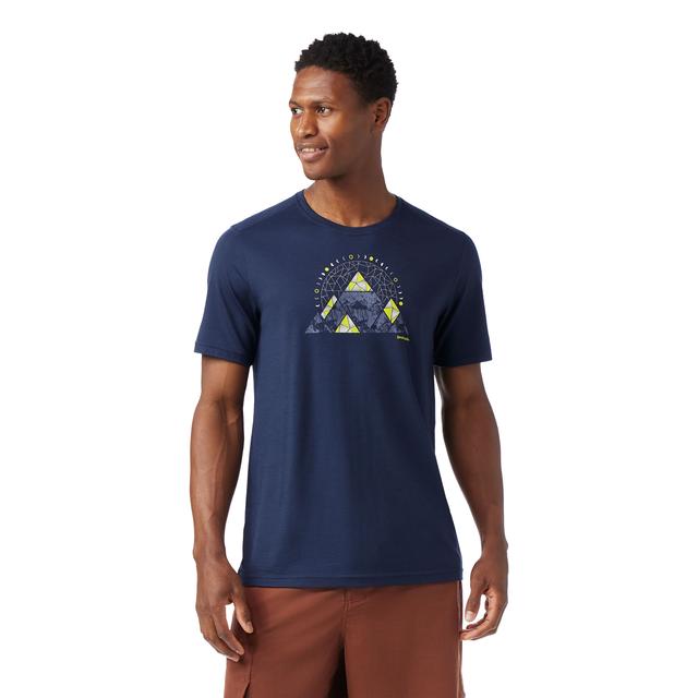 Smartwool Men's Geo Phase Active Short Sleeve Graphic Tee - Deep Navy