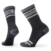 Smartwool Everyday Top Split Stripe Crew Socks - Black-Charcoal