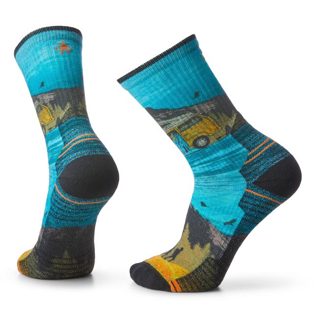 Smartwool Hike Light Cushion Great Excursion Print Crew Socks - Multi Color