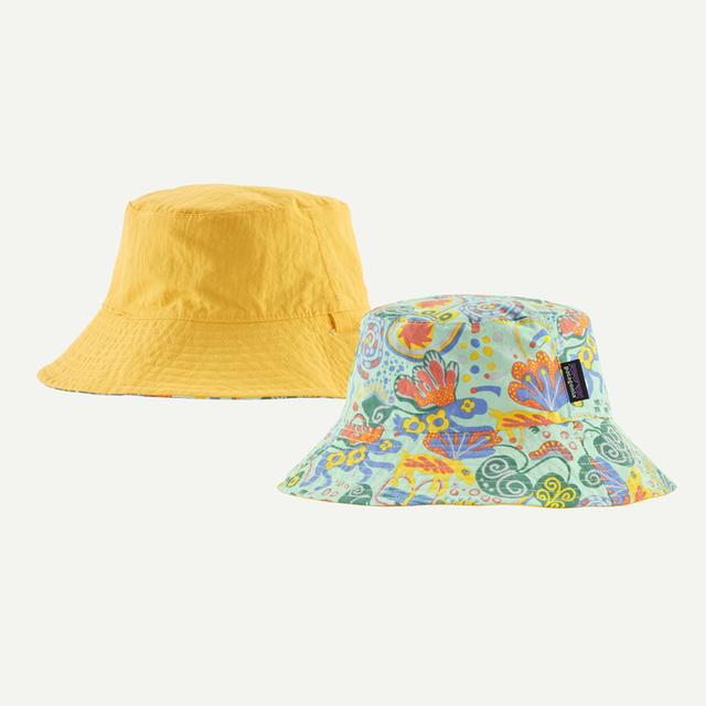 Patagonia Baby Sun Bucket Hat - Meadow Moose: Rinsed Green