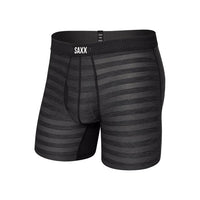 SAXX Droptemp Cooling Mesh Boxer Brief Fly - Black Heather