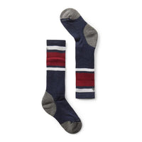 Smartwool Kids' Wintersport Full Cushion Stripe OTC Socks - Deep Navy