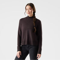Smartwool Women's Edgewood Mock Neck Sweater - Mink Heather