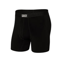 SAXX Ultra Super Soft Boxer Brief Fly - Black/Black