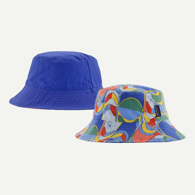 Patagonia Baby Sun Bucket Hat - Swallowtail Geo: Eddy Blue