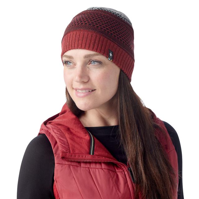 Smartwool Popcorn Cable Reversible Beanie - Currant Heather