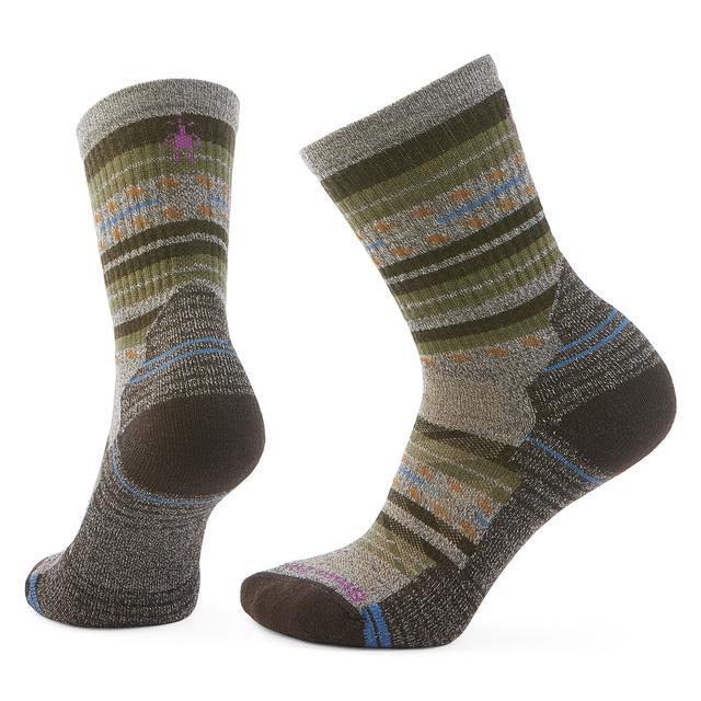 Smartwool Women's Hike Light Cushion Margarita Crew Socks - Taupe-Natural Marl