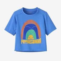 Patagonia Baby Capilene Silkweight T-Shirt - Rainbow Wave: Abundant Blue