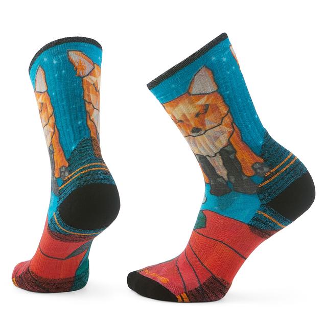 Smartwool Women's Hike Targeted Cushion Geo Fox Print Crew Socks - Capri