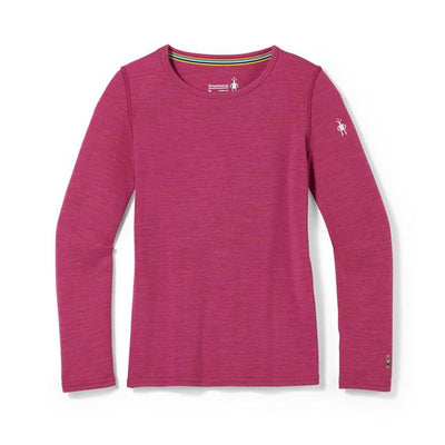 Smartwool Kids' Classic Thermal Merino Base Layer Crew - Festive Fuchsia Heather