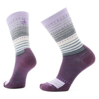 Smartwool Everyday Stitch Stripe Zero Cushion Crew Socks - Ultra Violet