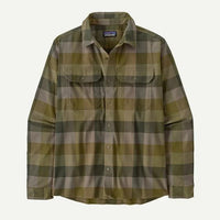 Patagonia Men's Canyonite Flannel Shirt - Trail Rider: Pond Green