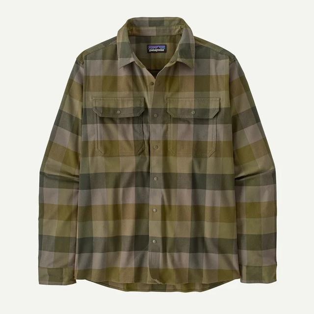 Patagonia Men's Canyonite Flannel Shirt - Trail Rider: Pond Green