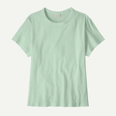 Womens Rib Knit Top - Thin Ice