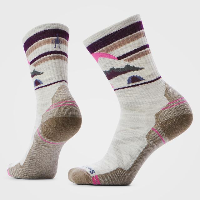 Smartwool Women's Hike Light Cushion Mountain Moon Crew Socks - Ash