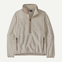 Patagonia Women's Synchilla Fleece Marsupial Pullover - Oatmeal Heather w/Seabird Grey