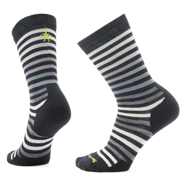 Smartwool Everyday Spruce Street Crew Socks - Black-White