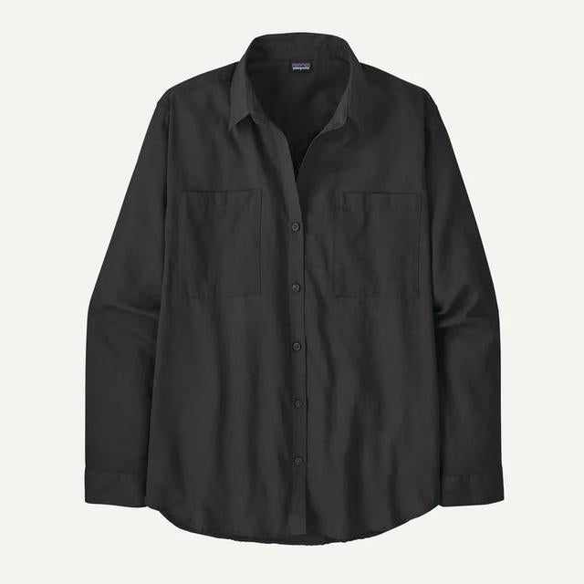 Womens Lw A C Buttondown - Black