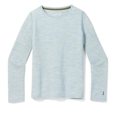 Smartwool Kids' Classic Thermal Merino Base Layer Crew - Winter Sky Heather