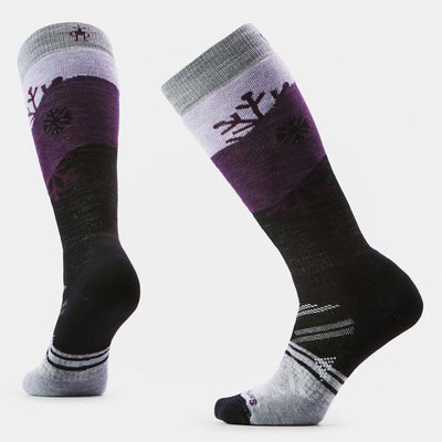 Smartwool Women's Ski Full Cushion Snowpocalypse OTC Socks - Medium Gray