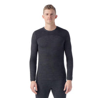 Smartwool Men's Intraknit Thermal Merino Base Layer Crew - Charcoal-Black