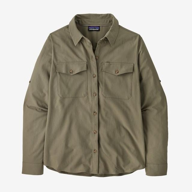 Patagonia Women's Long Sleeved Self Guided Sun Shirt - River Rock Green