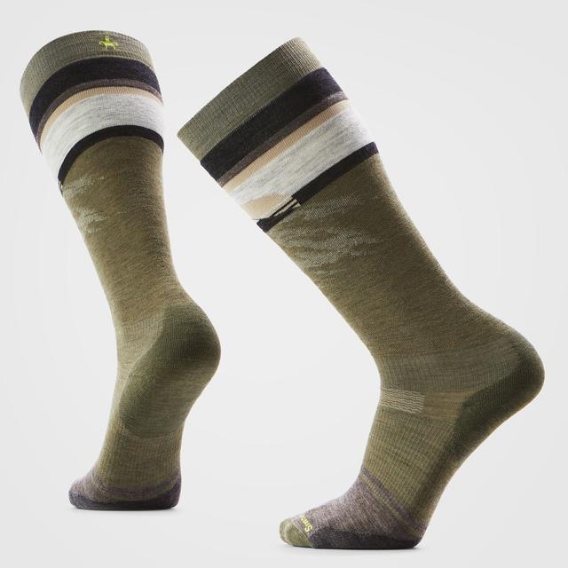 Smartwool Snowboard Targeted Cushion Mountain Sunrise OTC Socks - Winter Moss