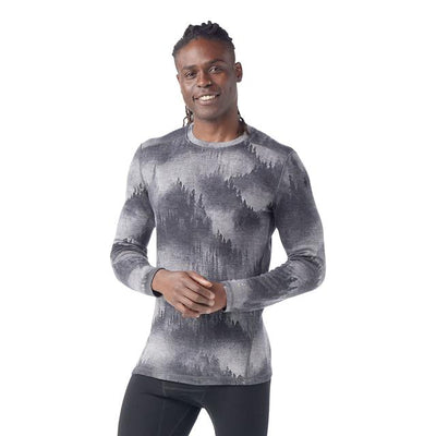 Smartwool Men's Classic Thermal Merino Base Layer Crew - Charcoal Foggy Pines