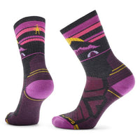 Smartwool Women's Hike Light Cushion Mountain Moon Crew Socks - Charcoal