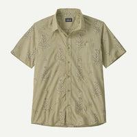 Mens Go To Shirt - Ocean Blooms: Weathered Stone