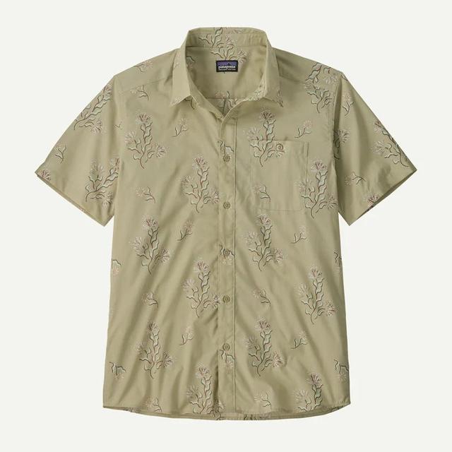 Mens Go To Shirt - Ocean Blooms: Weathered Stone