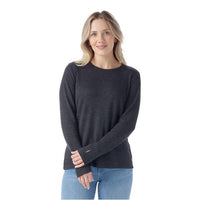 Smartwool Women's Thermal Merino Rib Crew - Charcoal Heather
