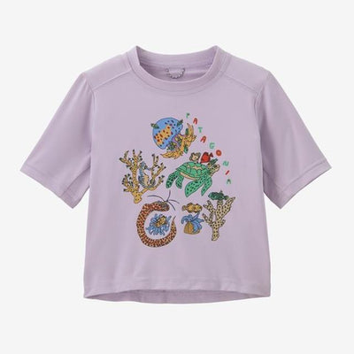 Patagonia Baby Capilene Silkweight T-Shirt - Coral Community: Foxglove Purple