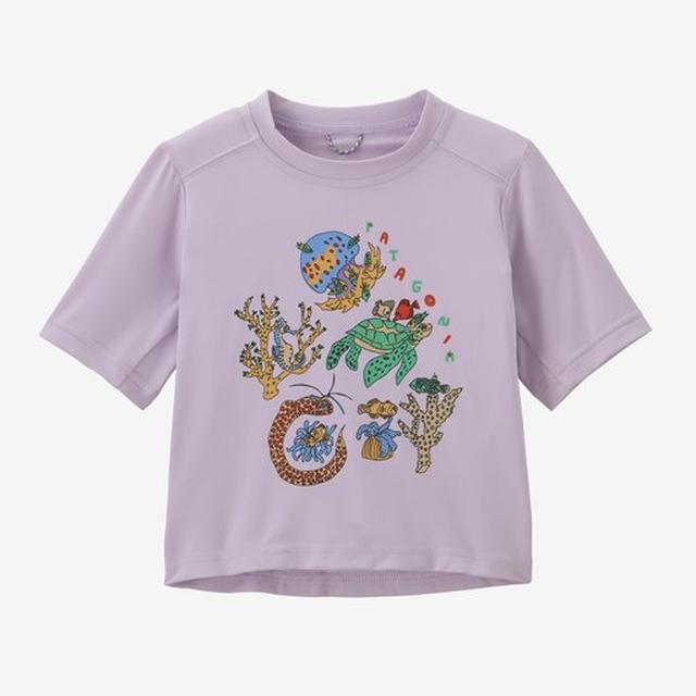 Patagonia Baby Capilene Silkweight T-Shirt - Coral Community: Foxglove Purple