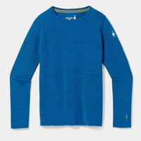 Smartwool Kids' Classic Thermal Merino Base Layer Crew - Nival Blue Heather