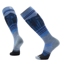 Smartwool Ski Targeted Cushion Summit Shot OTC Socks - Pewter Blue
