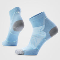 Smartwool Women's Run Zero Cushion Ankle Socks - Serene Blue