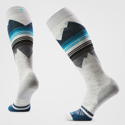 Womens Ski Targeted Cushion Otc Socks Copy - Ash