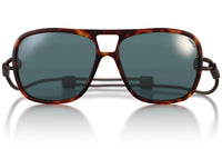 Ombraz Leggero Regular Sunglasses - Charcoal / Polarized Blue Mirror
