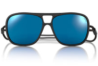 Leggero Regular Sunglasses - Charcoal / Polarized Blue Mirror