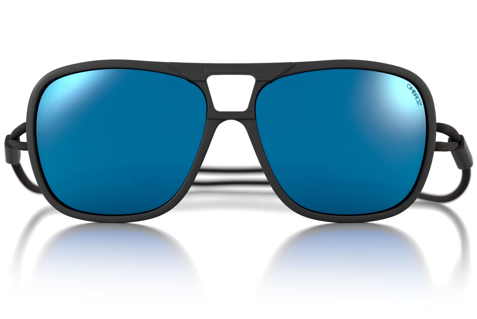 Leggero Regular Sunglasses - Charcoal / Polarized Blue Mirror
