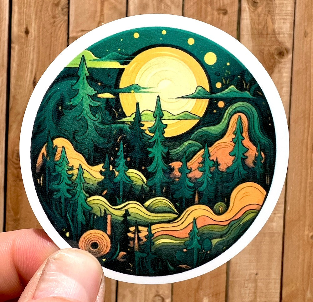 Sticker Art Nature Dreaming Sticker