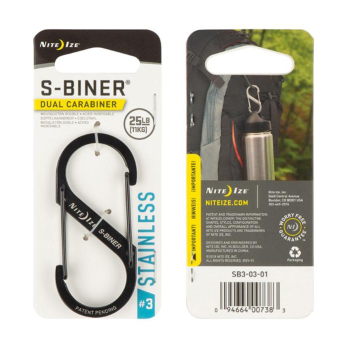 Liberty Mountain S Biner - #3 Black (Single)