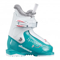 Womens Speedmachine 3 85 Ski Boots 2025 - Light Blue / White / Pink
