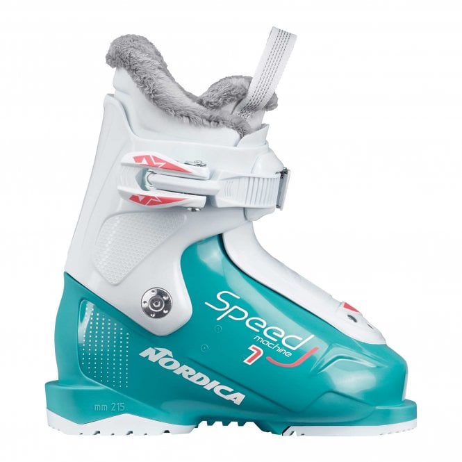 Womens Speedmachine 3 85 Ski Boots 2025 - Light Blue / White / Pink