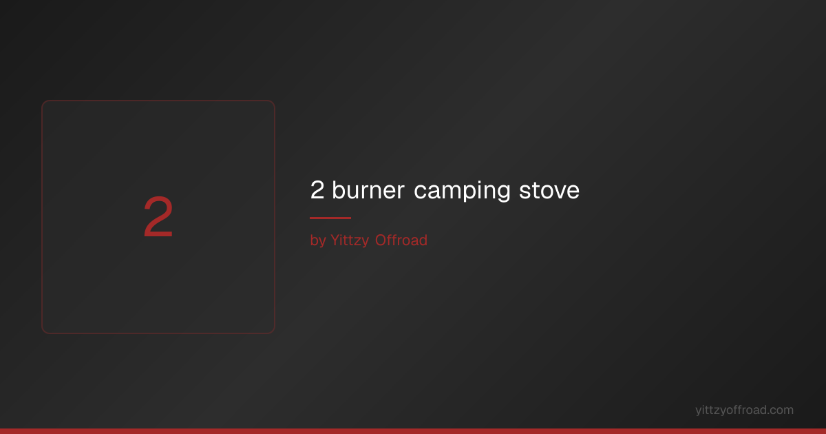 Flame King 2 Burner Classic Camp Stove