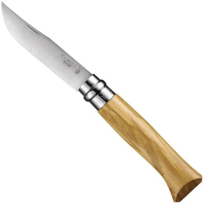 Opinel No 08 Natural Wood Stainless Steel - Olive