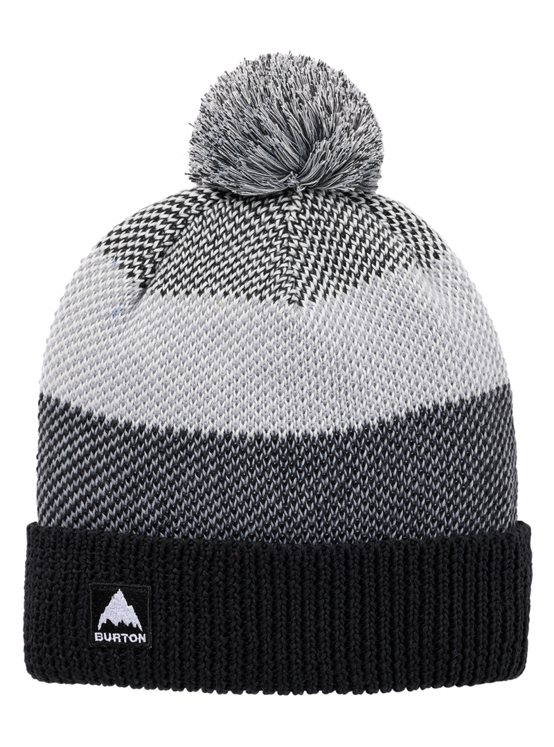 Kids' Fleece-Lined Pom Beanie - True Black