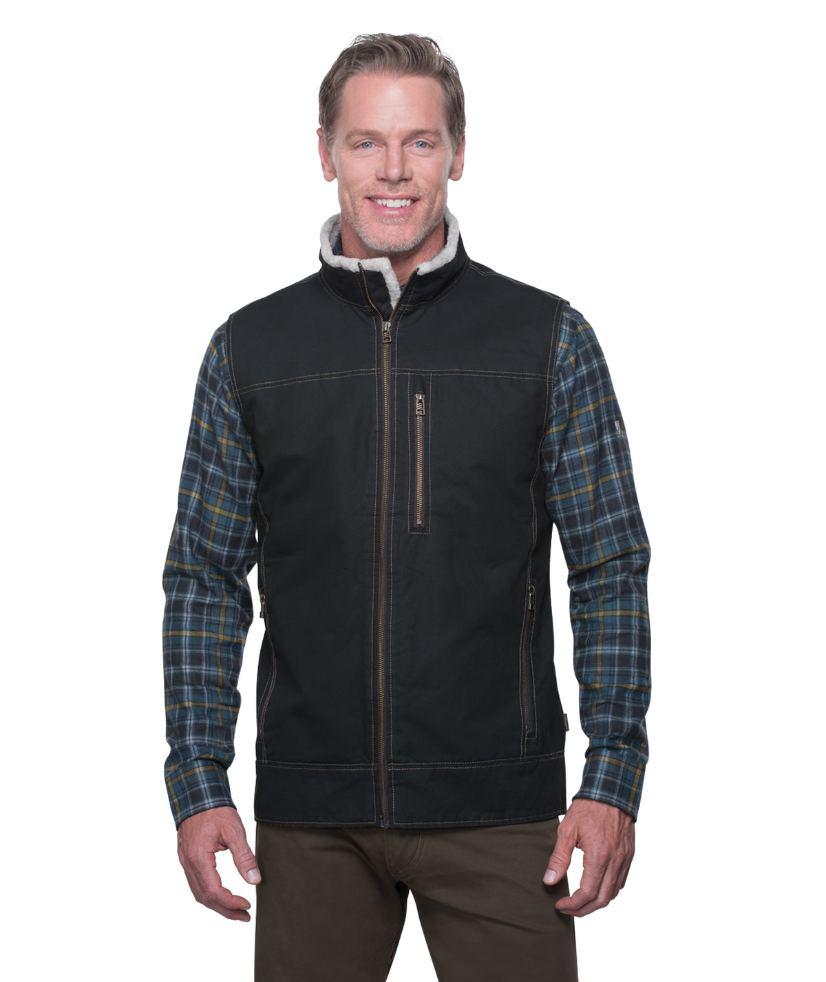 Men's Burr Vest Lined - ESPRESSO