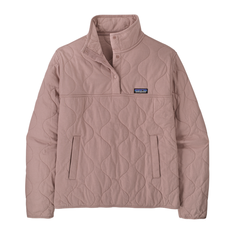 Womens Daily Quilted Snap T Pullover - Stingray Mauve